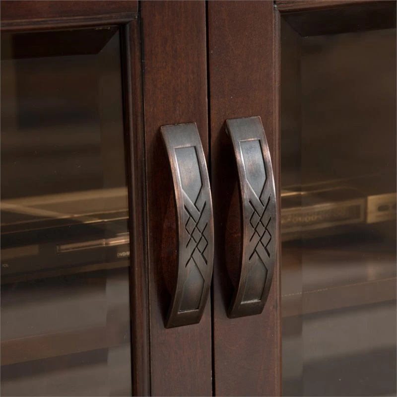 Leick Home Leick Riley Holliday 46" Corner TV Stand In Chocolate Cherry - Image 2