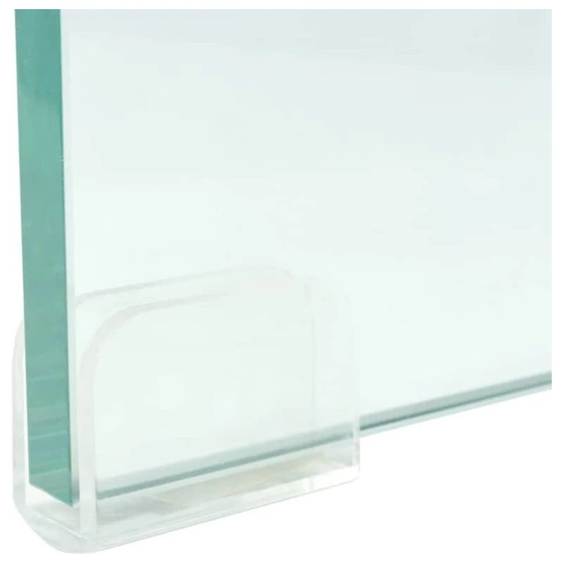 Vida XL International B.V. VidaXL TV Stand Monitor Riser Clear Glass 35.4" Computer LCD Desktop Shelf 4 Vida XL International B.V. VidaXL TV Stand Monitor Riser Clear Glass 35.4" Computer LCD Desktop Shelf - Image 4