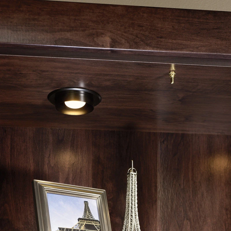 Sauder Office Port Hutch In Dark Alder - Image 3