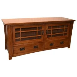 Crafters And Weavers Mission Quarter Sawn Oak TV Stand