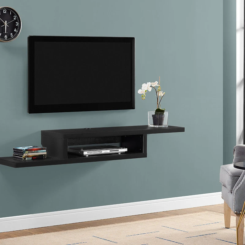 Martin Furniture Asymmetrical Wall Mounted TV Console Entertainment Center Wall Decor 60-inch, Bl 3 Martin Furniture Asymmetrical Wall Mounted TV Console Entertainment Center Wall Decor 60-inch, Bl - Image 3