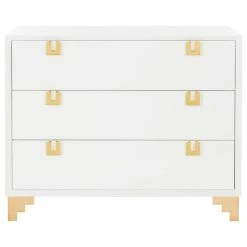Safavieh Odalis Lacquer Chest Of Drawers, White