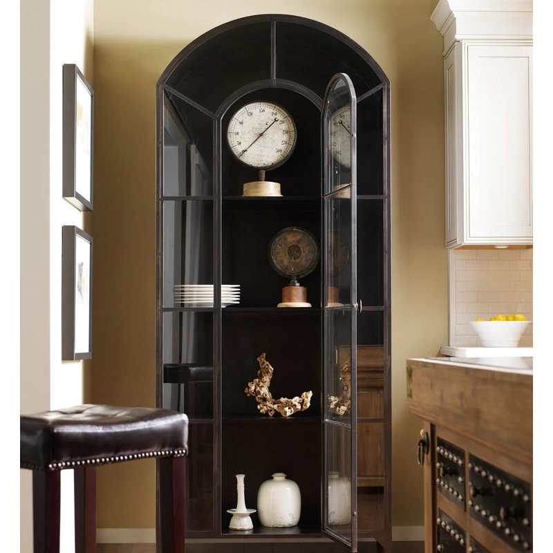 Zin Home Shadow Box Industrial Curio Cabinet With Doors 4 Zin Home Shadow Box Industrial Curio Cabinet With Doors - Image 4