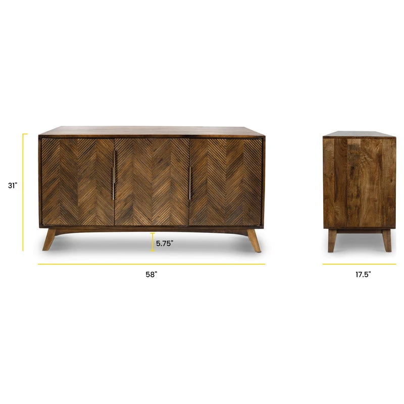 Poly & Bark Poly And Bark Seine Sideboard, Walnut - Image 12