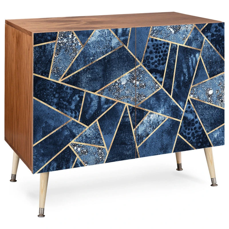 Deny Designs Elisabeth Fredriksson Blue Stone Credenza, 38"x20" 2 Deny Designs Elisabeth Fredriksson Blue Stone Credenza, 38"x20" - Image 2