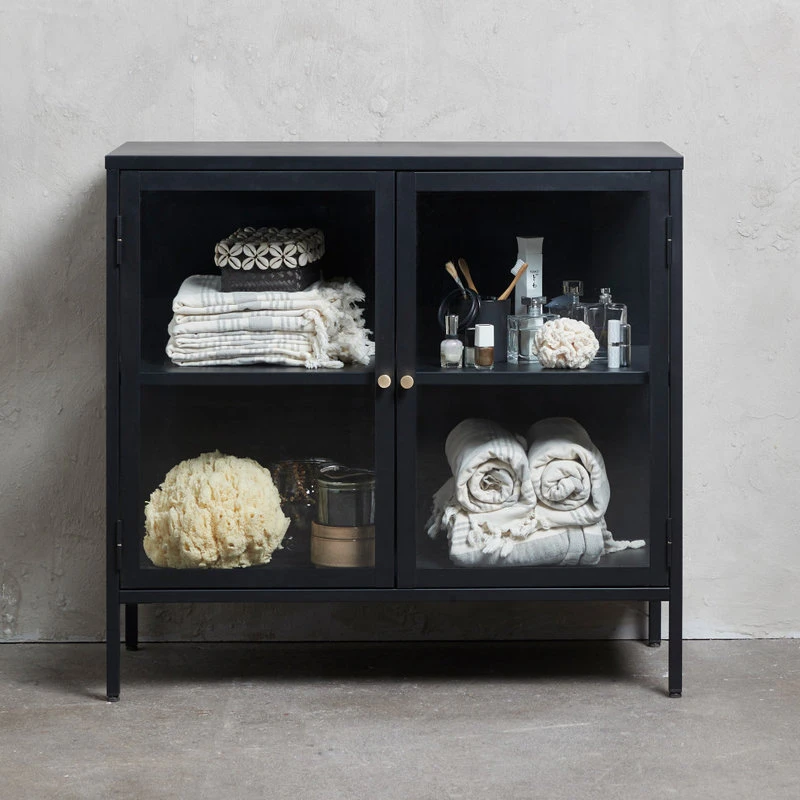Unique Furniture Metal & Glass Sideboard, 2-Section 10 Unique Furniture Metal & Glass Sideboard, 2-Section - Image 10