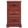 Safavieh Samara 3-Drawer Cabinet, Red