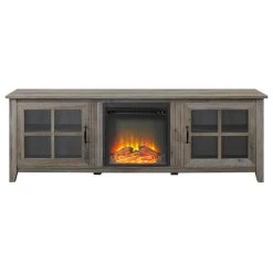 Walker Edison 70" Farmhouse Wood Fireplace TV Stand With Glass Doors - Grey Wash 8 Walker Edison 70" Farmhouse Wood Fireplace TV Stand With Glass Doors - Grey Wash -NovaSolo Shop ea914bc30e4330fe 6054 w800 h800 b1 p0