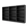 South Shore Furniture South Shore Axess 4 Shelf Wall Bookcase In Pure Black