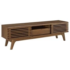 LexMod Render TV Stand, Walnut, Walnut, 59"
