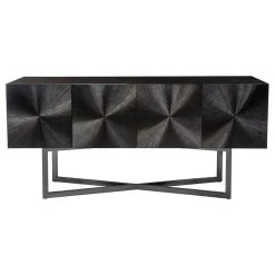Safavieh Zena Black Nickel Buffet, Black