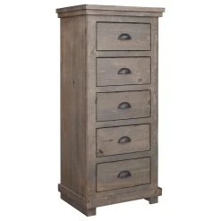 Progressive Furniture Willow Lingerie Chest, Weathered Gray