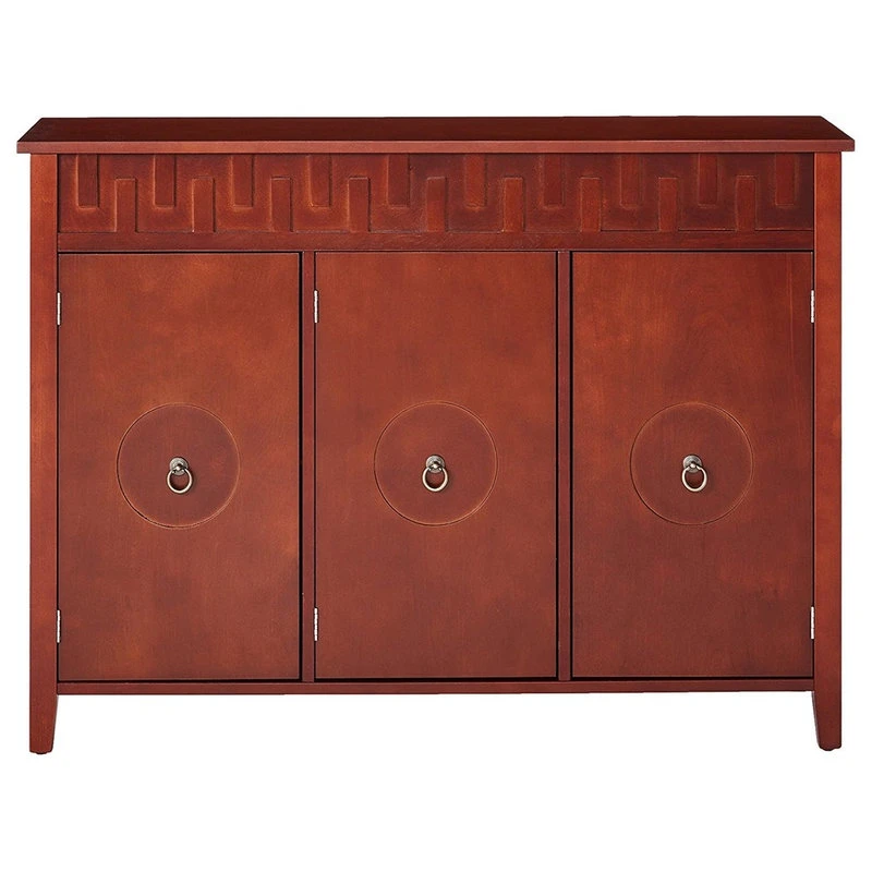 Pilaster Designs Mackenzie Walnut Wood Contemporary Sideboard Buffet Server Cabinet 2 Pilaster Designs Mackenzie Walnut Wood Contemporary Sideboard Buffet Server Cabinet - Image 2