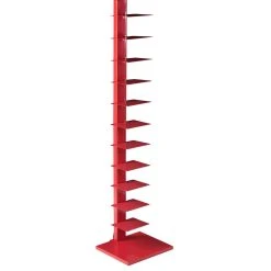 SEI Furniture Spine Book Tower - Valiant Poppy