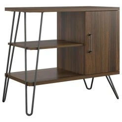 A Design Studio Ellie 3-Shelf Bookcase, Walnut