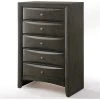 Acme Furniture ACME Ireland 5 Drawer Chest In Gray Oak