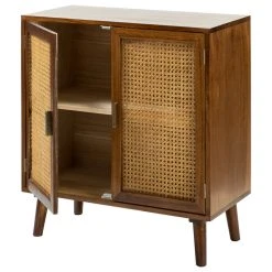 Karat Home Solid Wood 2, Door Accent Cabinet, Cherry -NovaSolo Shop f1c119f10104c9ca 0951 w800 h800 b1 p0
