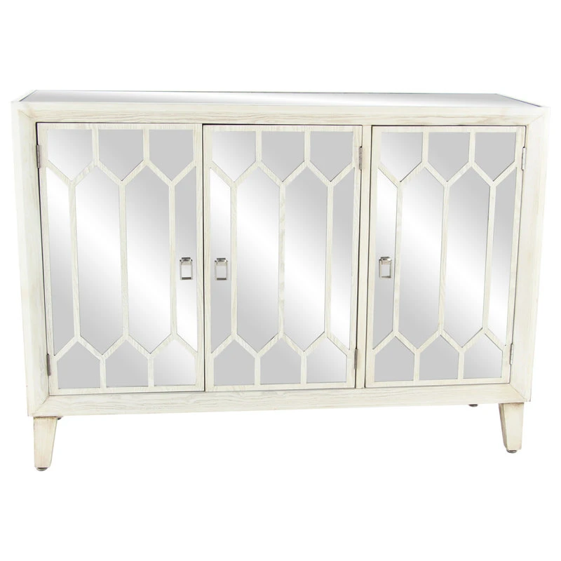 Brimfield & May Modern White Wood Cabinet 39886 1 Brimfield & May Modern White Wood Cabinet 39886