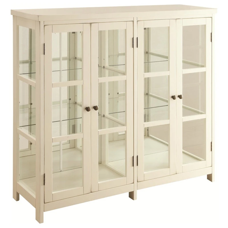 Coaster Home Furnishings Coaster White Accent Display Cabinet