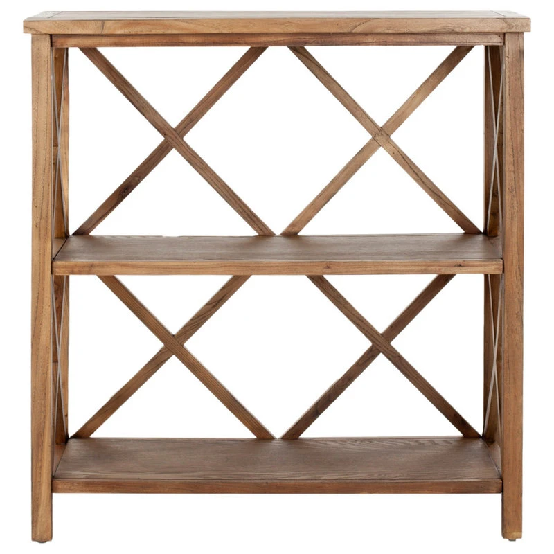 Safavieh Liam 2 Tier Open Bookcase, Oak