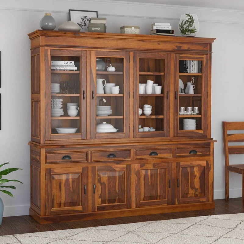 Sierra Living Concepts Inc Cariboo Contemporary Rustic Solid Wood Dining Room Large Buffet Hutch