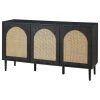 Karat Home 56"W Sideboard, Black
