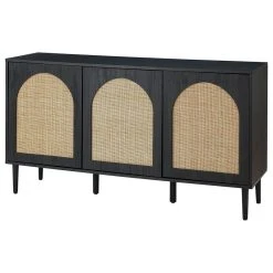 Karat Home 56"W Sideboard, Black