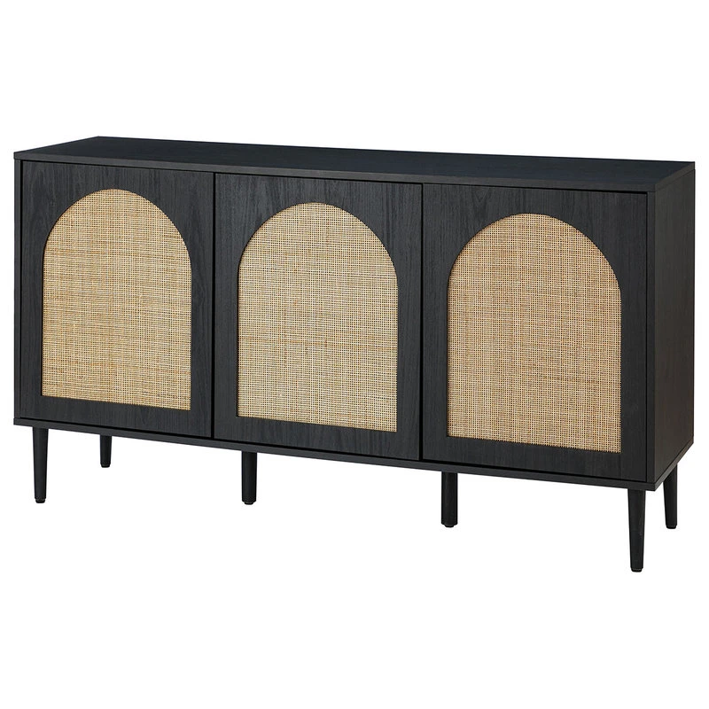 Karat Home 56"W Sideboard, Black