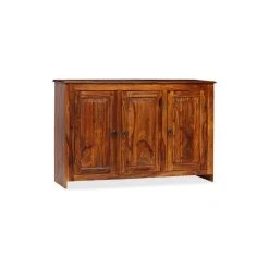 Vida XL International B.V. VidaXL Solid Sheesham Wood Sideboard Side Console Bookcase Table Cupboard