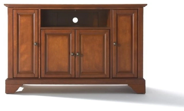 Crosley Lafayette TV Stand, Classic Cherry, 47.75"x30" 1 Crosley Lafayette TV Stand, Classic Cherry, 47.75"x30"