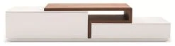 JNM Furniture TV045 Modern TV Stand In White/Walnut