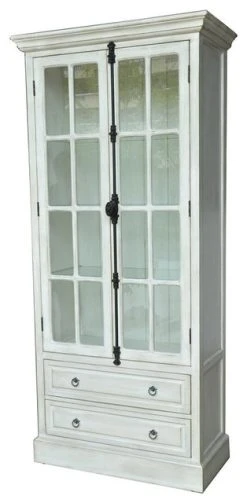 Crestview Collection Coventry 2-Door Curio Cabinet