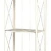 Pemberly Row 16" 5 Tier Iron Bakers Rack In White