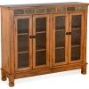 Sunny Designs, Inc. Sunny Designs Sedona Bookcase With 4 Doors With Light Brown Finish 2813RO2