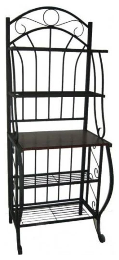 Boraam Industries, Inc. Boraam Valencia Metal Bakers Rack With Black Finish 12500