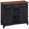 Homestyles Buffet Of Buffets Wood Buffet In Black