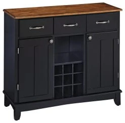 Homestyles Buffet Of Buffets Wood Buffet In Black