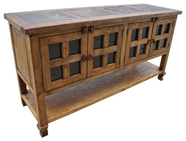 Rancho Collection Chiso Rustic Sideboard With Tile 1 Rancho Collection Chiso Rustic Sideboard With Tile