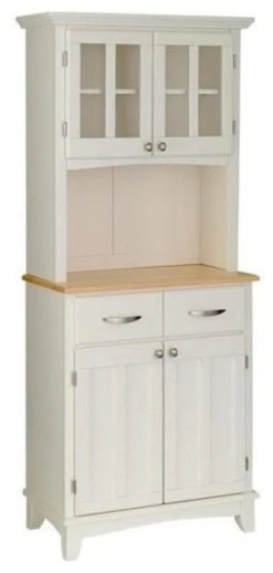 Homestyles Buffet Of Buffets Wood Buffet With Hutch In Off White