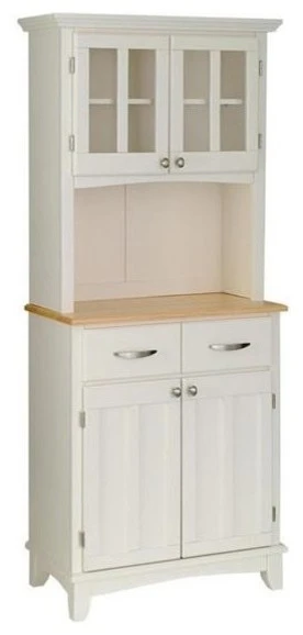 Homestyles Buffet Of Buffets Wood Buffet With Hutch In Off White