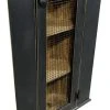 Sawdust City, LLC Corner Cabinet Top Hutch, Old Black