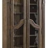 Beaumont Lane Bunching Curio In Rustic Walnut
