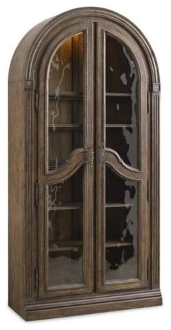 Beaumont Lane Bunching Curio In Rustic Walnut